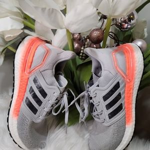 adidas Gray and Orange Women's Sneakers